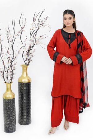 Crimson Dream Stuffed Lawn 3-Piece Suit