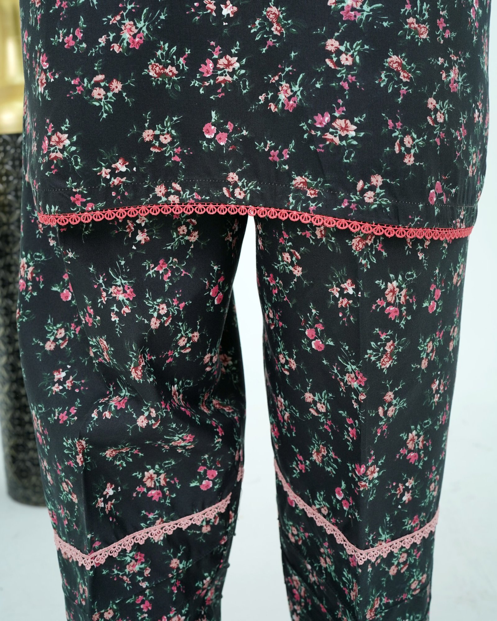 Monochrome Grace 2-Piece Cotton Outfit - Image 3