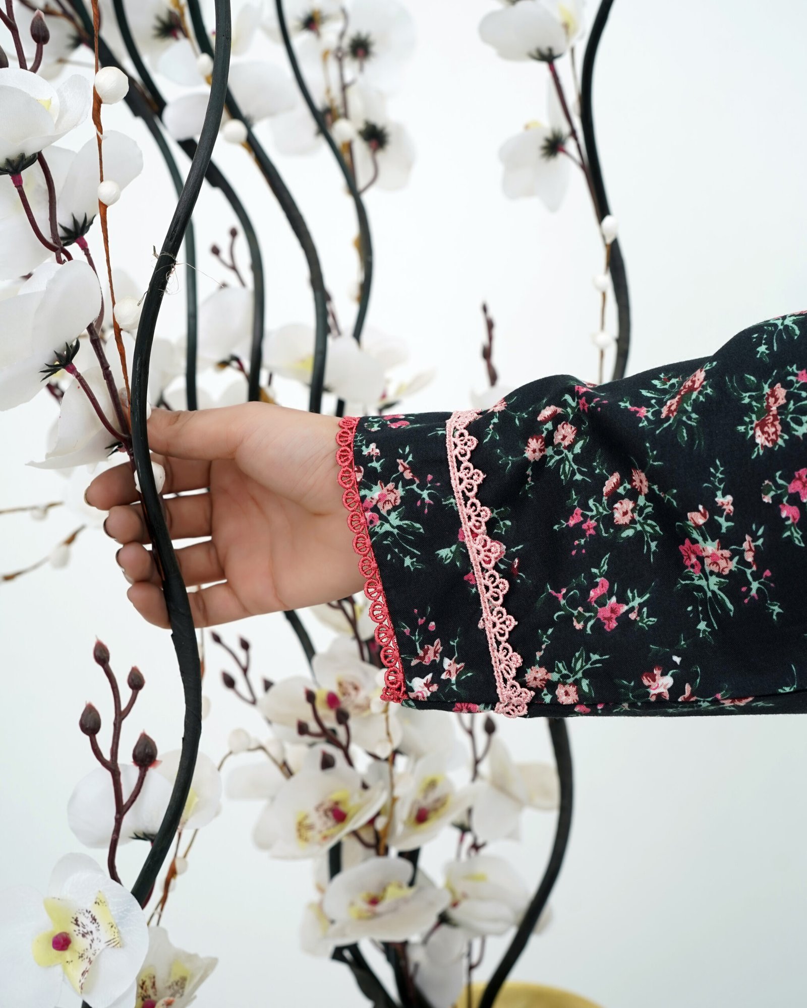 Monochrome Grace 2-Piece Cotton Outfit - Image 5